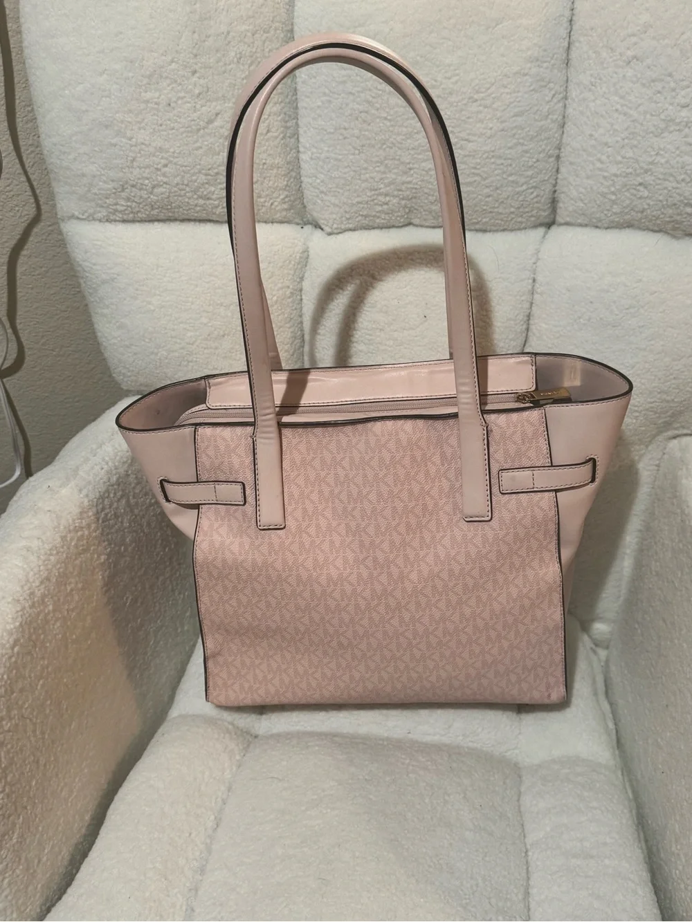 Michael Kors Carmen Large North South Zip Tote (blush pink) - Picture 5 of 13